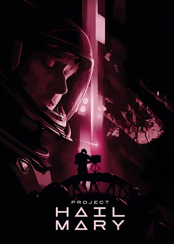 Project Hail Mary Space Poster