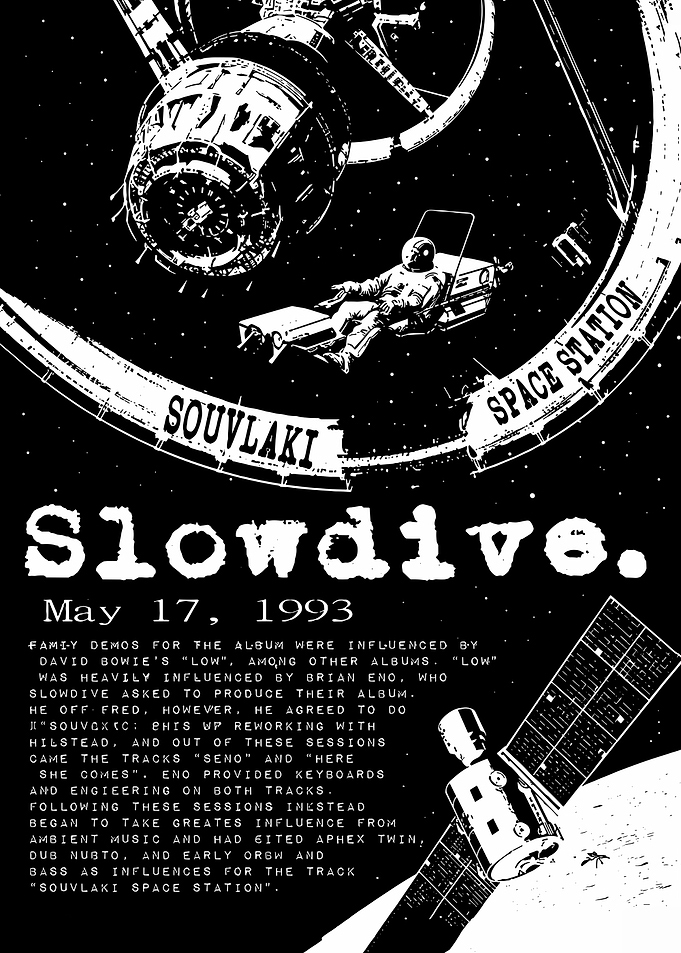 Slowdive Souvlaki Space Station Poster