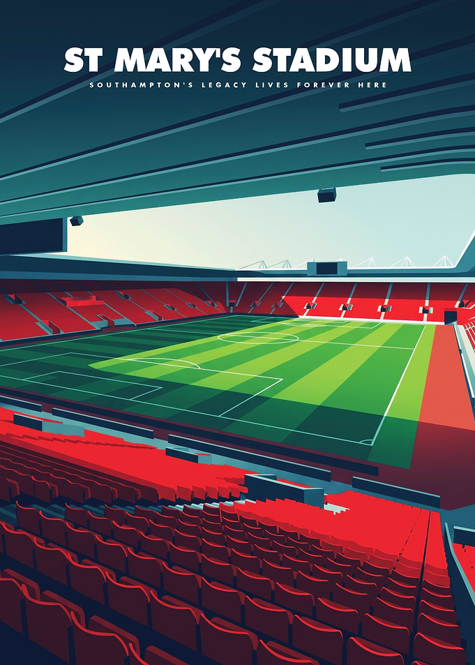 St Mary's Stadium Southampton Poster