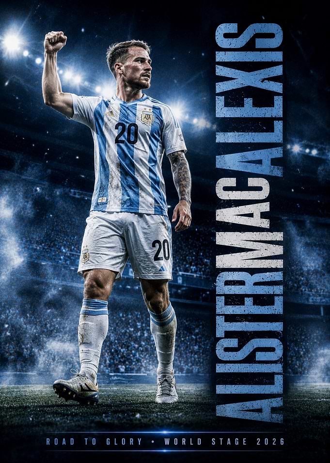 Alexis Mac Allister Argentina Poster