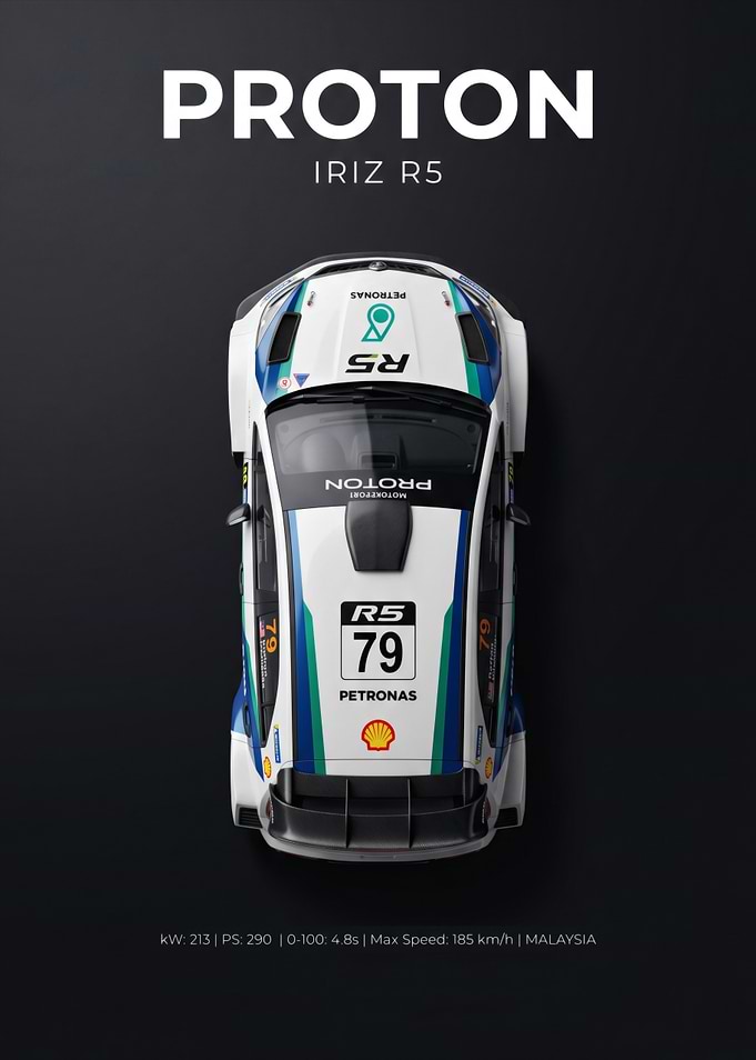 Proton Iriz R5 Rally Car Poster