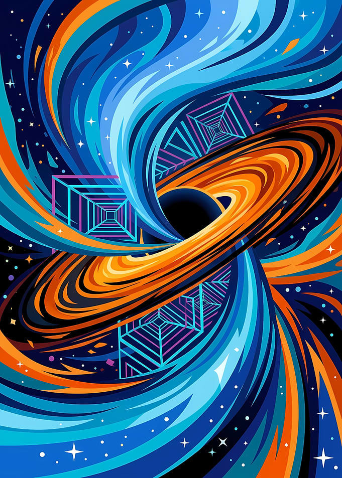 Abstract Cosmic Black Hole Vortex