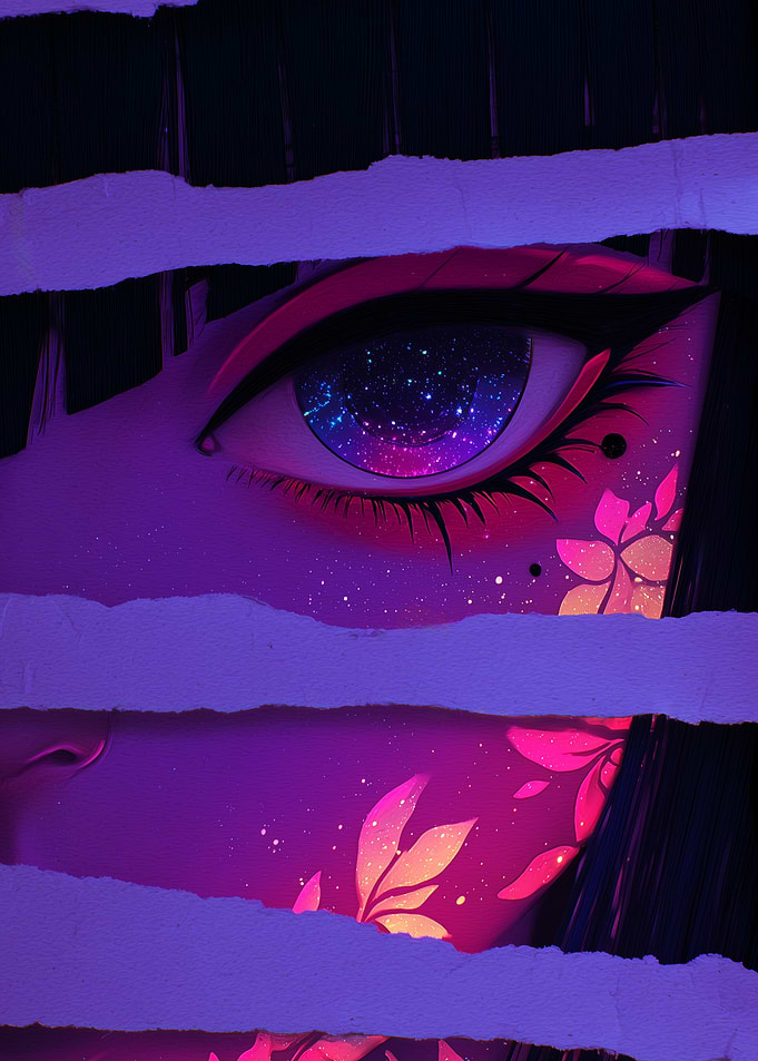 Cosmic Eye Anime Portrait