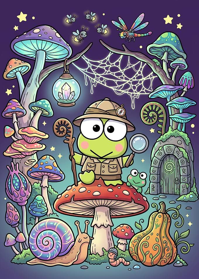 Keroppi Explorer in Magical Forest