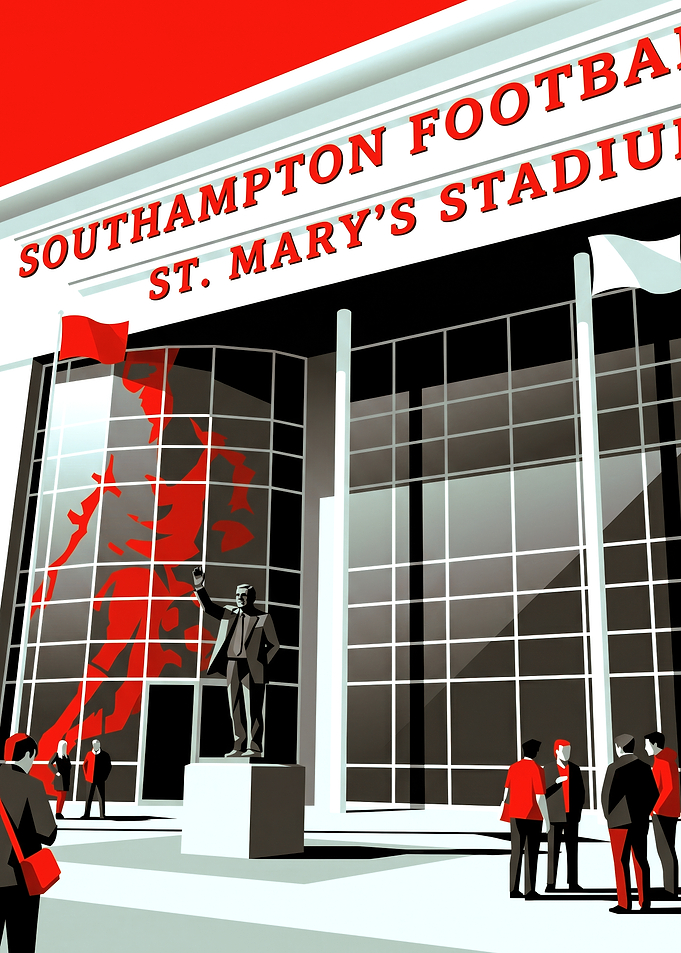 Southampton FC St. Mary's Stadium Poster