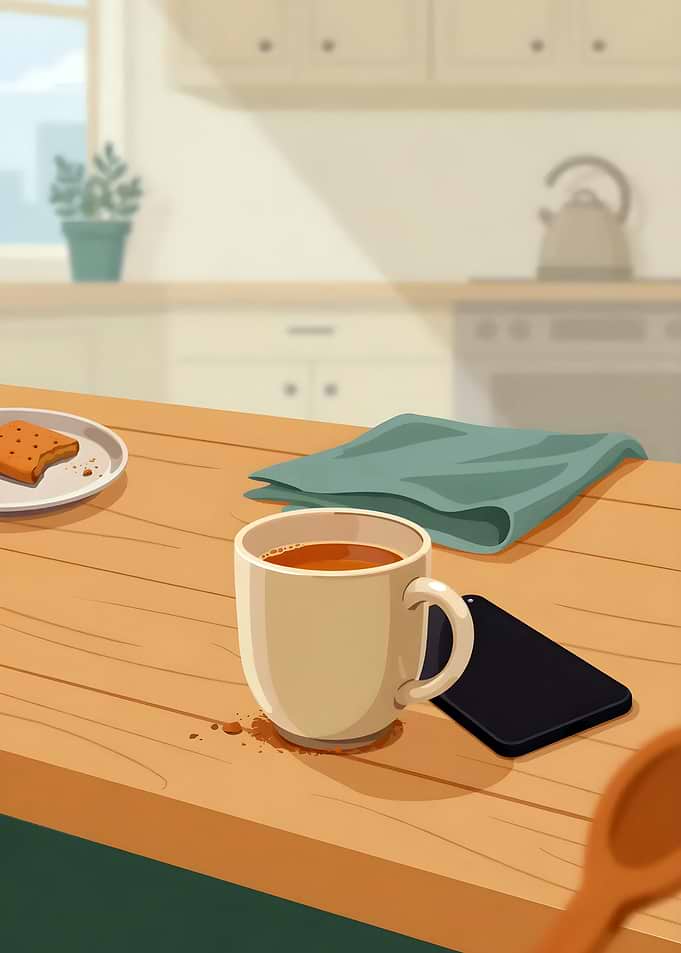 Cozy Morning Kitchen Scene