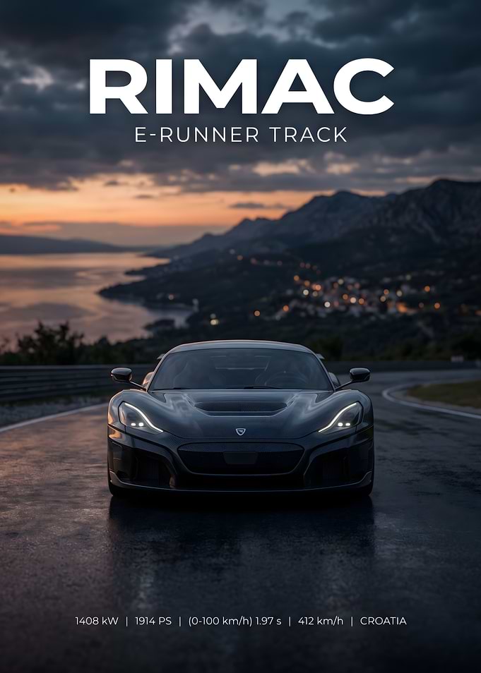Rimac E-Runner Track Electric Supercar