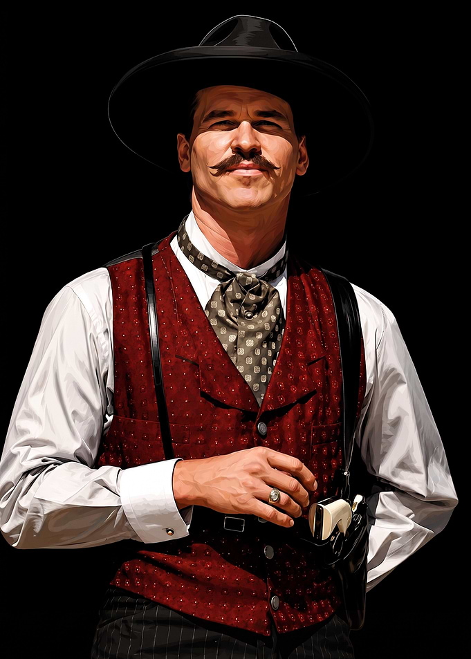Doc Holliday Portrait from Tombstone