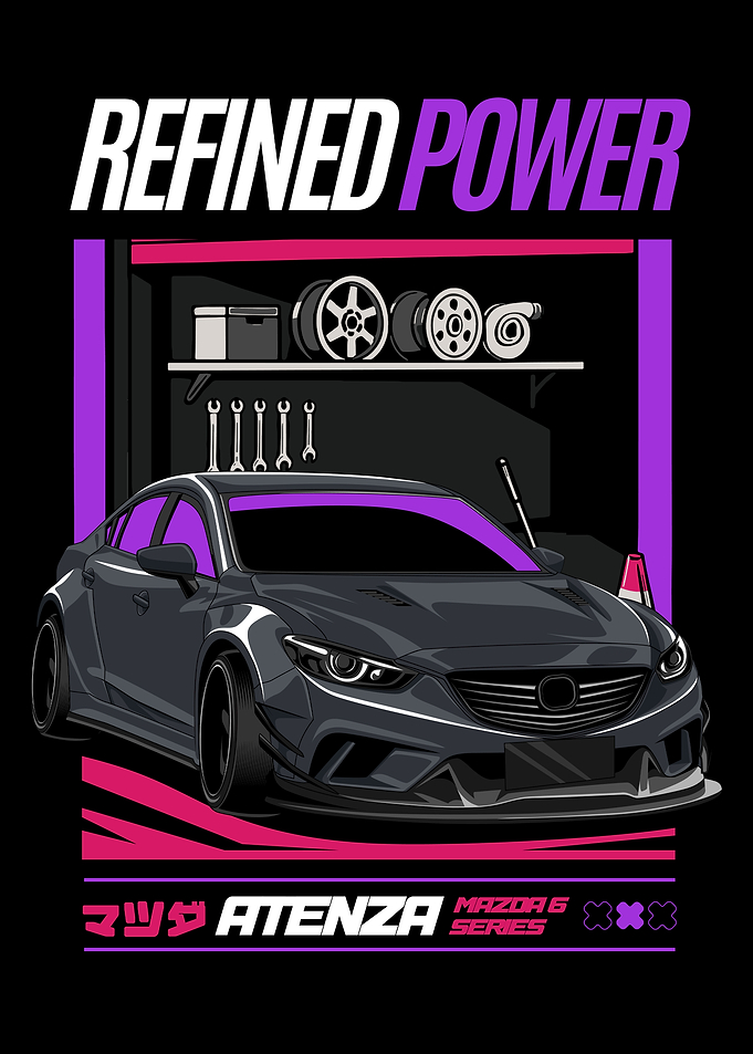 Refined Power Mazda Atenza Illustration