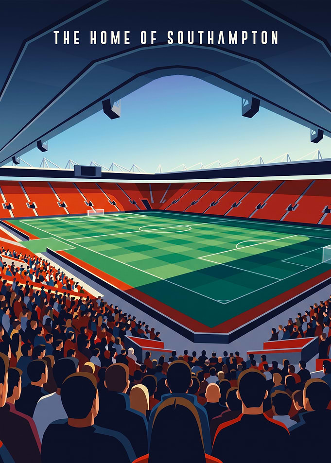 St. Mary's Stadium Southampton Poster