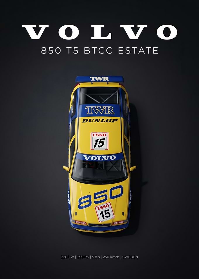 Volvo 850 T5 BTCC Estate Poster