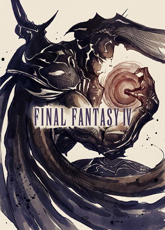 Final Fantasy IV Dark Knight Art