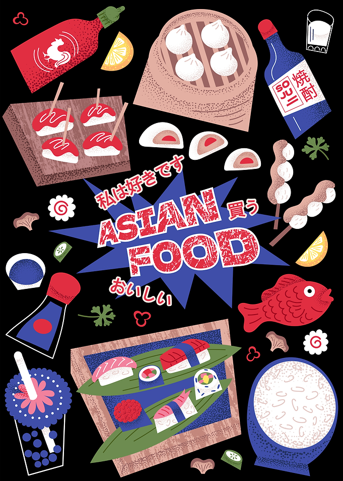 Asian Food Poster