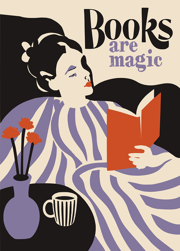 Books Are Magic Reading Poster