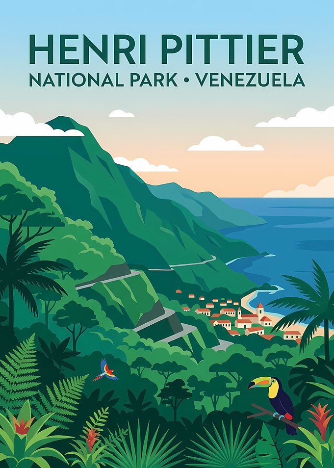 Henri Pittier National Park Travel Poster