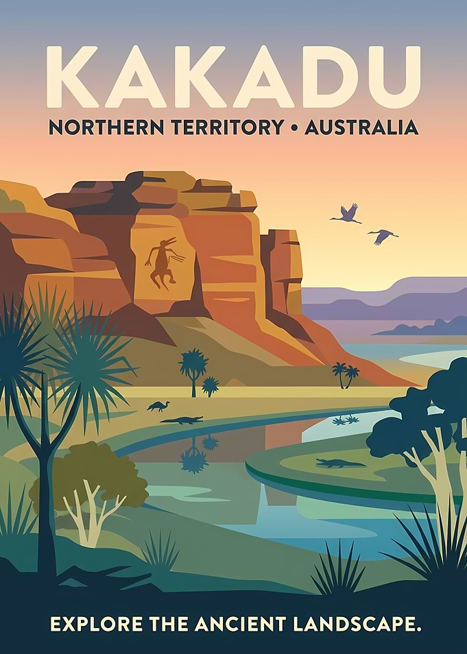 Kakadu National Park Travel Poster