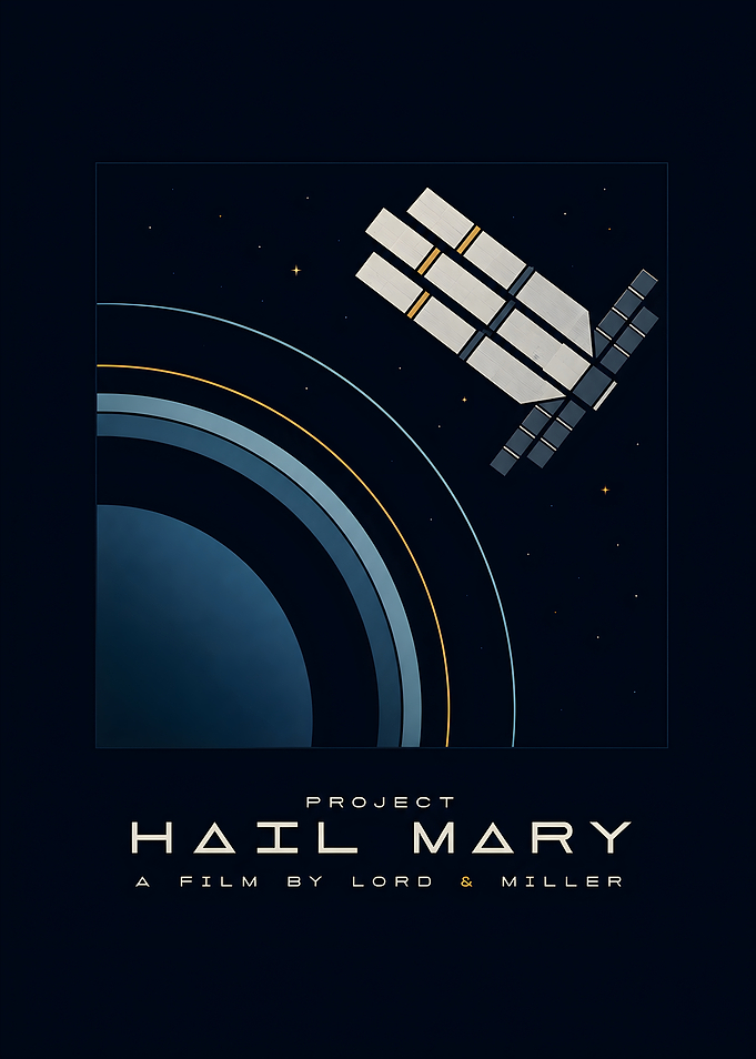 Project Hail Mary Minimalist Movie Poster