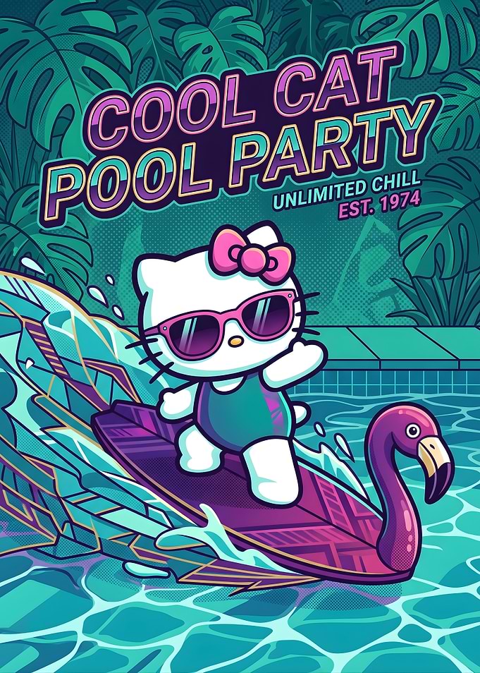 Hello Kitty Cool Cat Pool Party