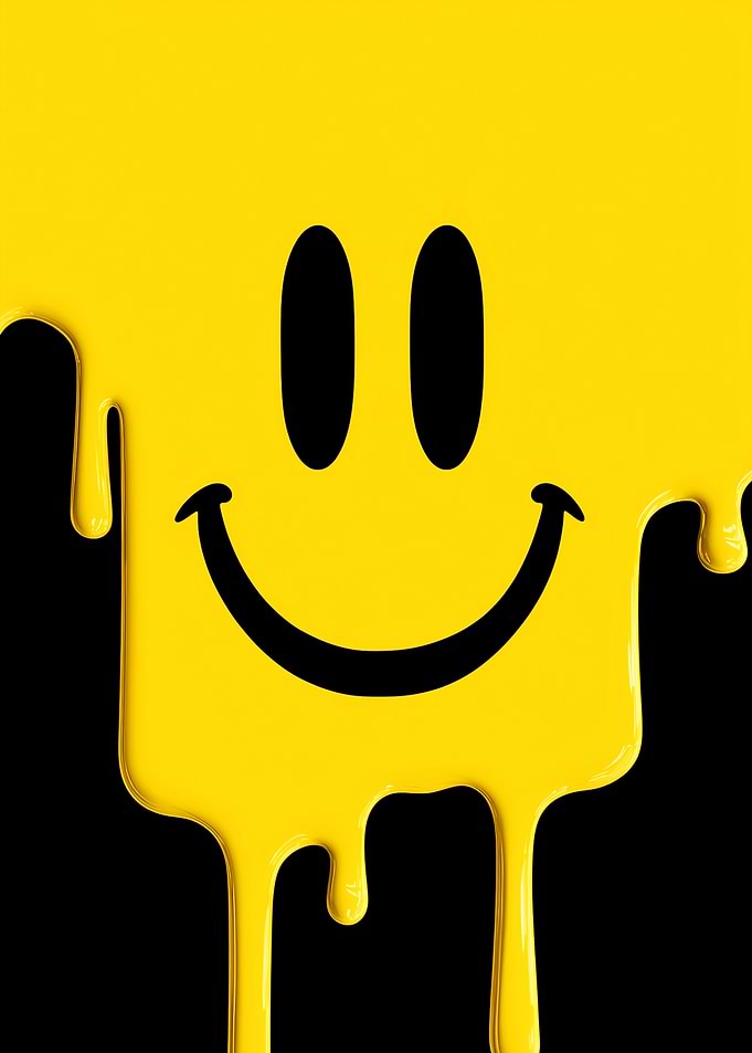 Melting Yellow Smiley Face