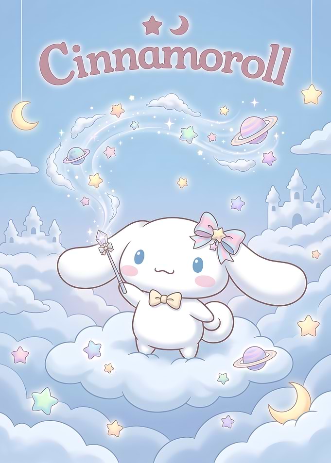 Cinnamoroll Magical Cloud Fantasy Illustration