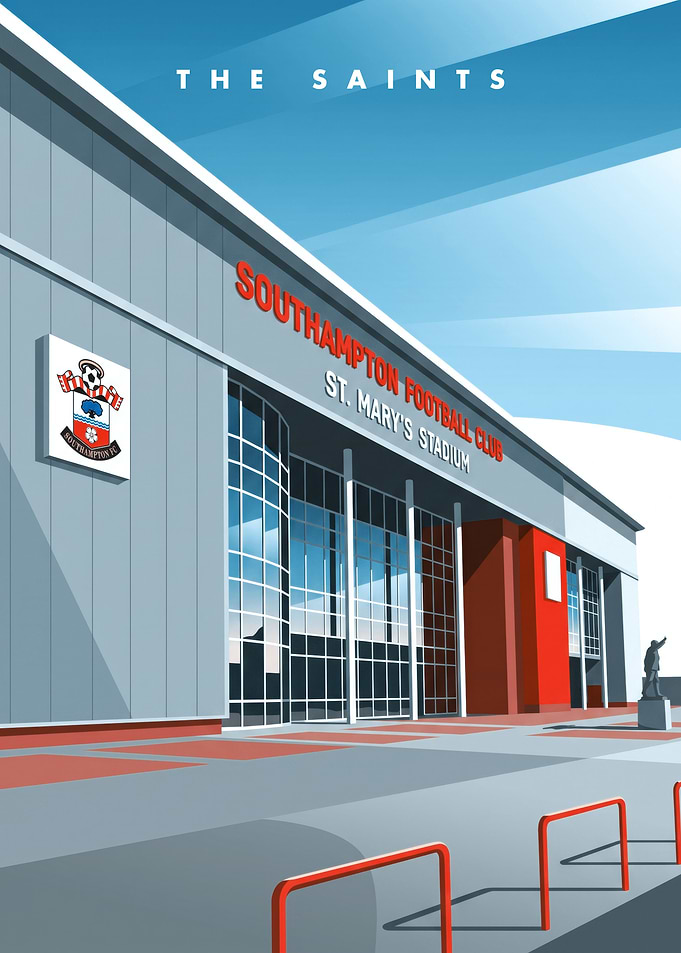 Southampton FC St. Mary's Stadium Poster
