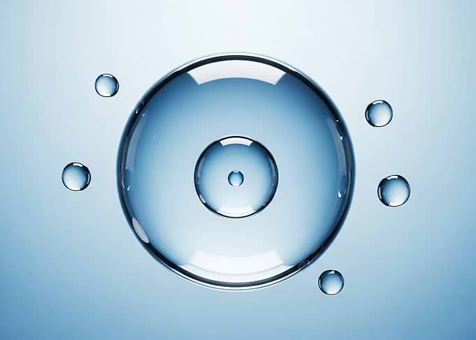 Abstract Concentric Water Droplet Design
