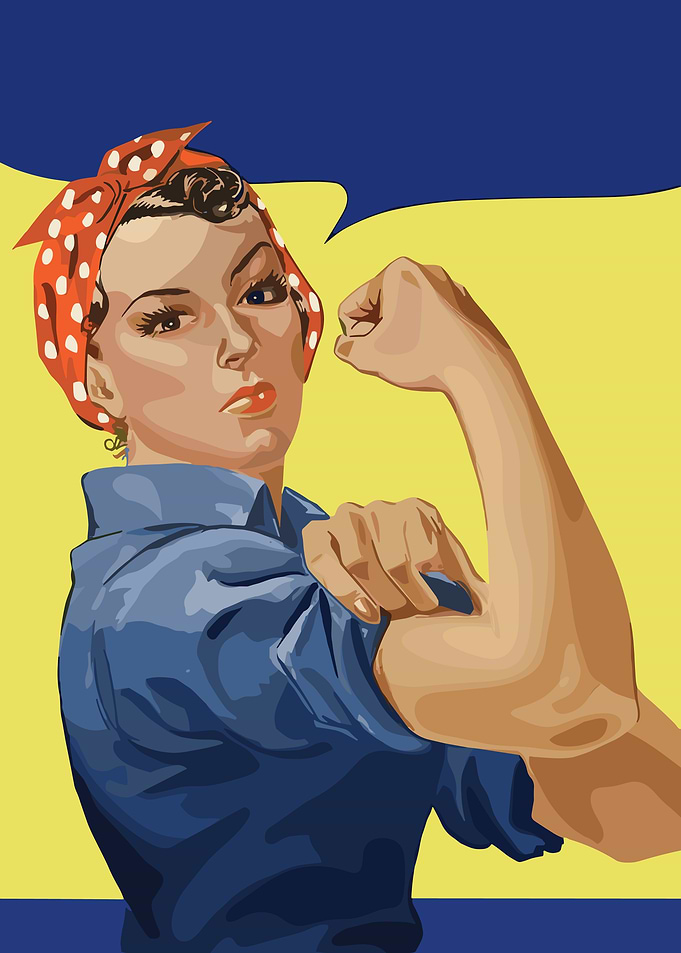 Rosie the Riveter Iconic Poster