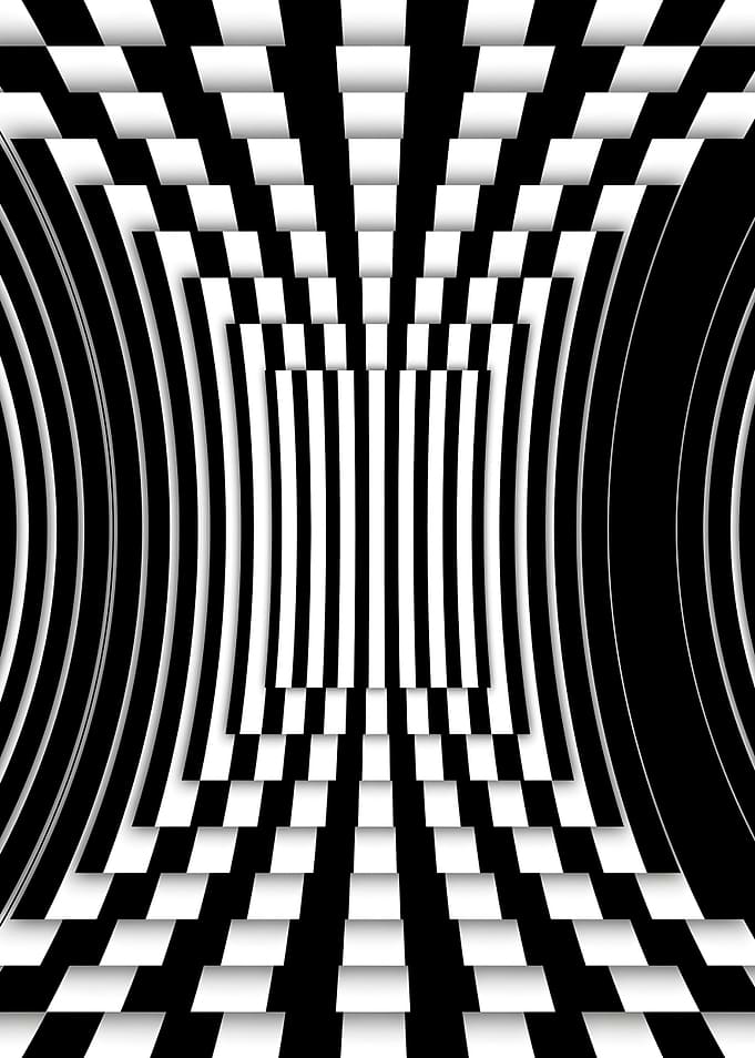 Black and White Optical Illusion