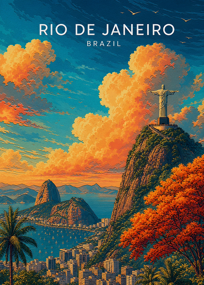 Rio de Janeiro Travel Poster