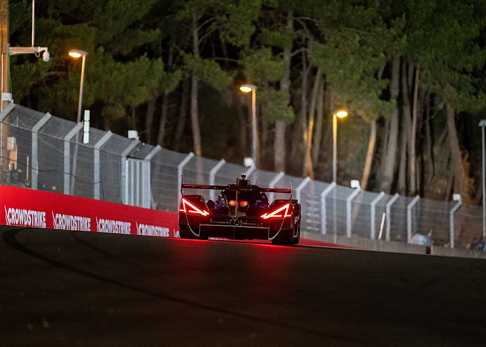 Endurance Race Car at Night