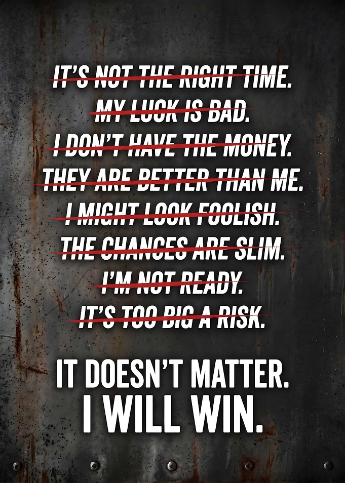 Inspirational Motivational Quote Wall Art