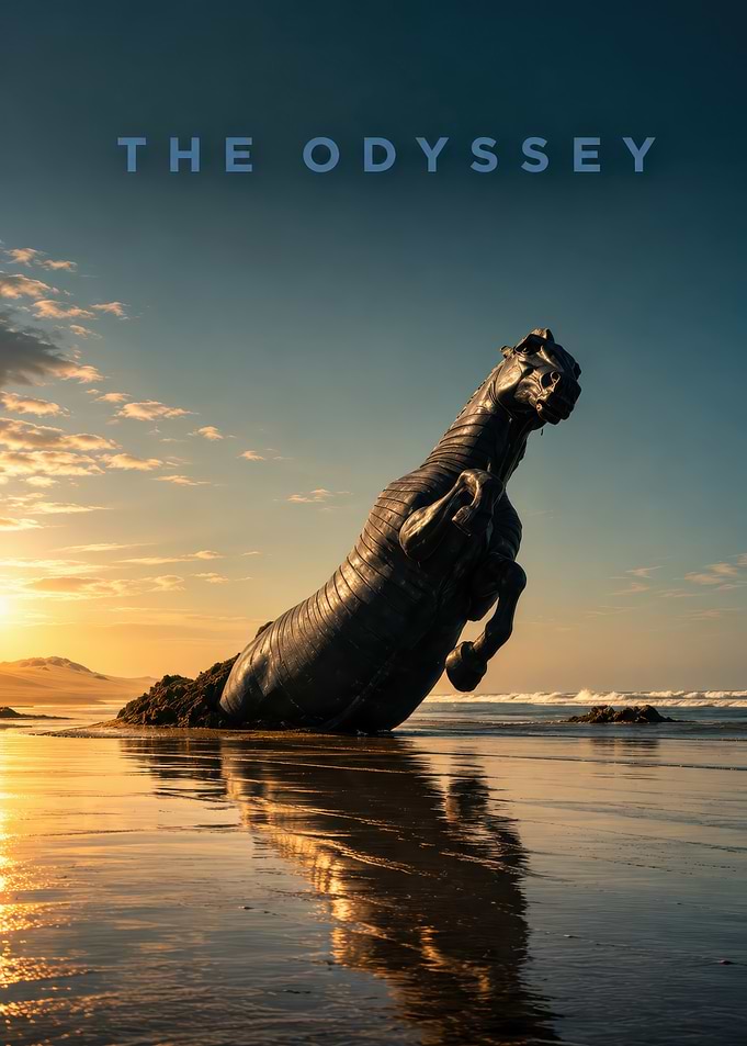 The Odyssey Horse Statue Poster