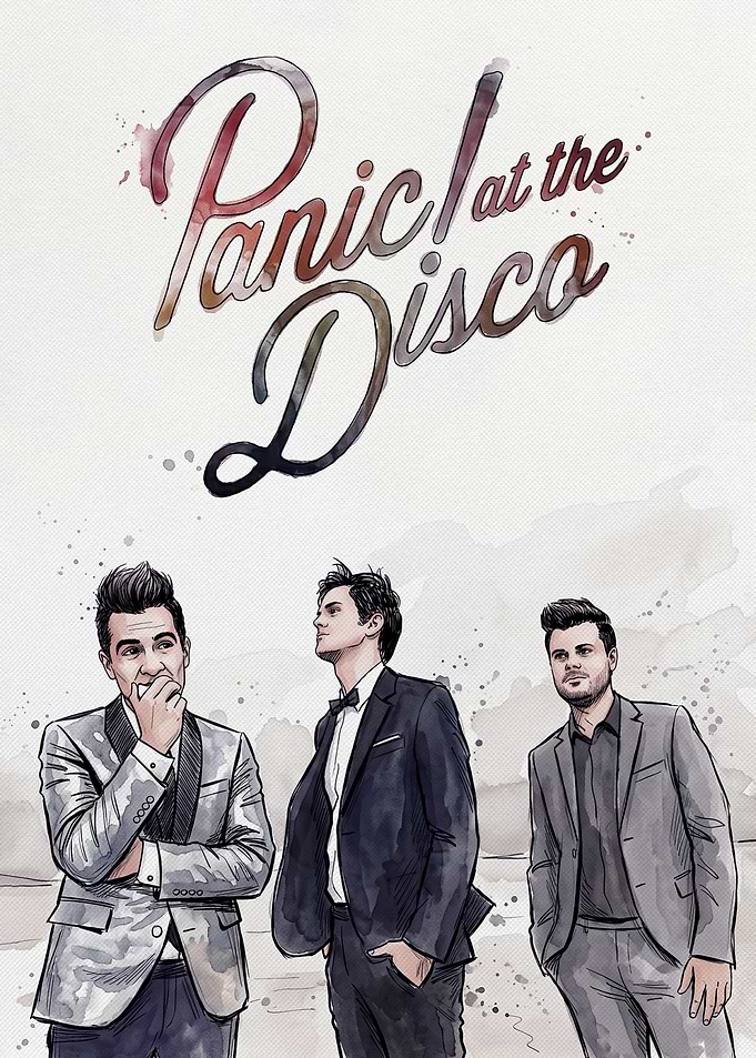 Panic! At The Disco Watercolor Poster
