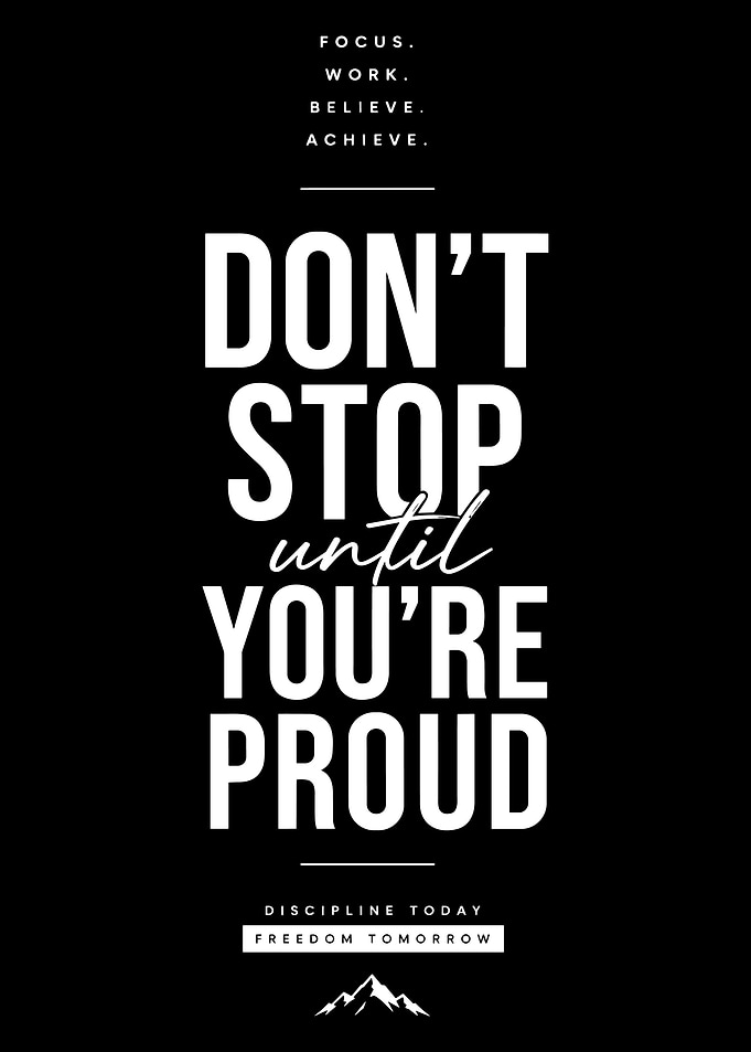 Inspirational Motivational Quote Poster