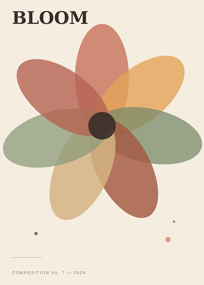 Minimalist Bloom Floral Art Poster