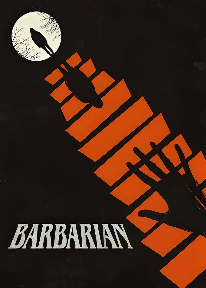 Barbarian Movie Minimalist Poster