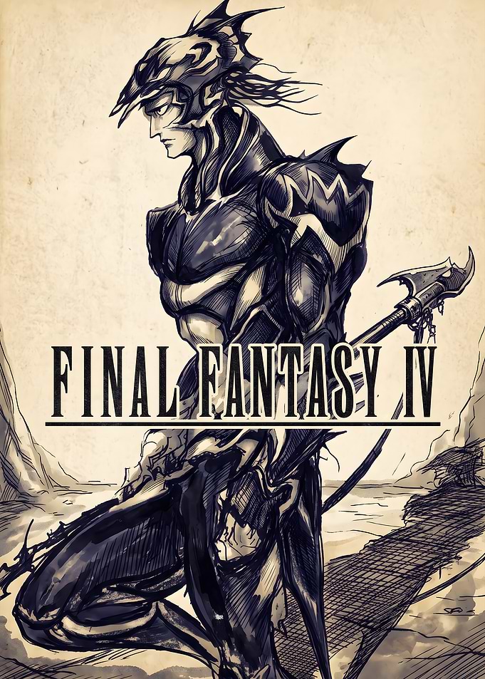 Final Fantasy IV Kain Highwind Poster