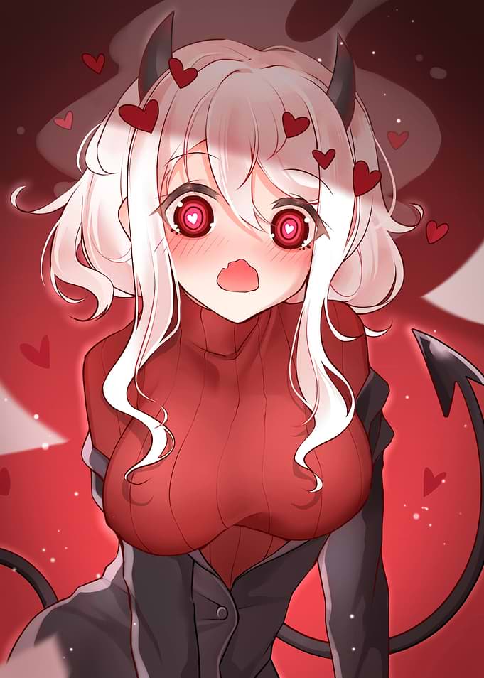 Helltaker Modeus Anime Illustration