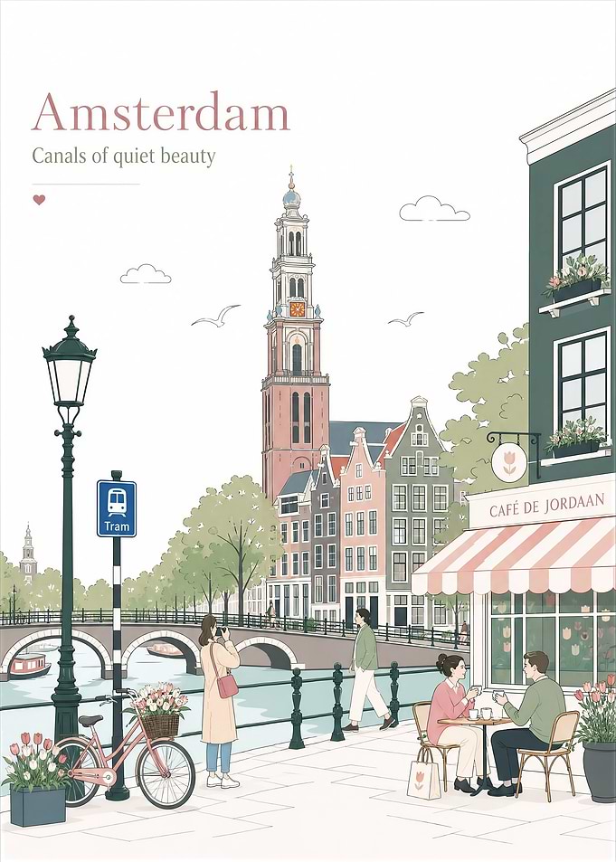 Amsterdam Canals of Quiet Beauty Poster