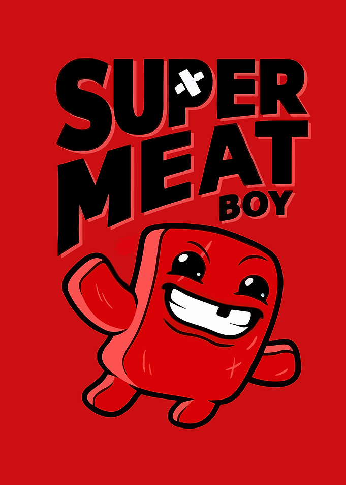 Super Meat Boy Character Graphic
