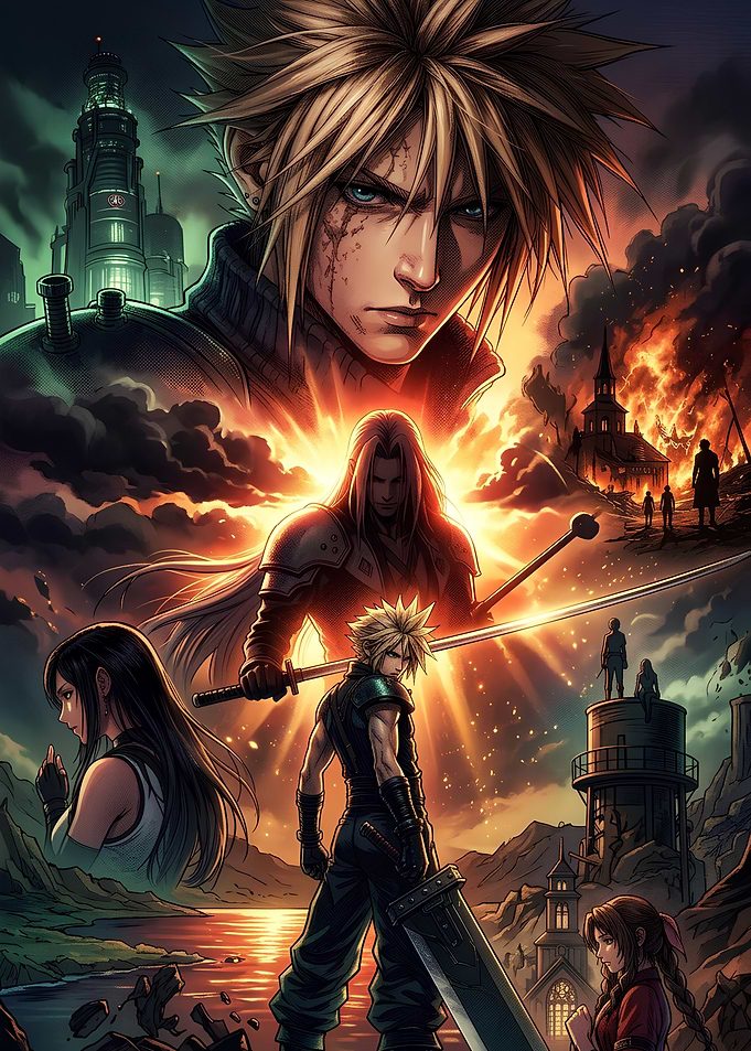 Final Fantasy VII Remake Poster Art
