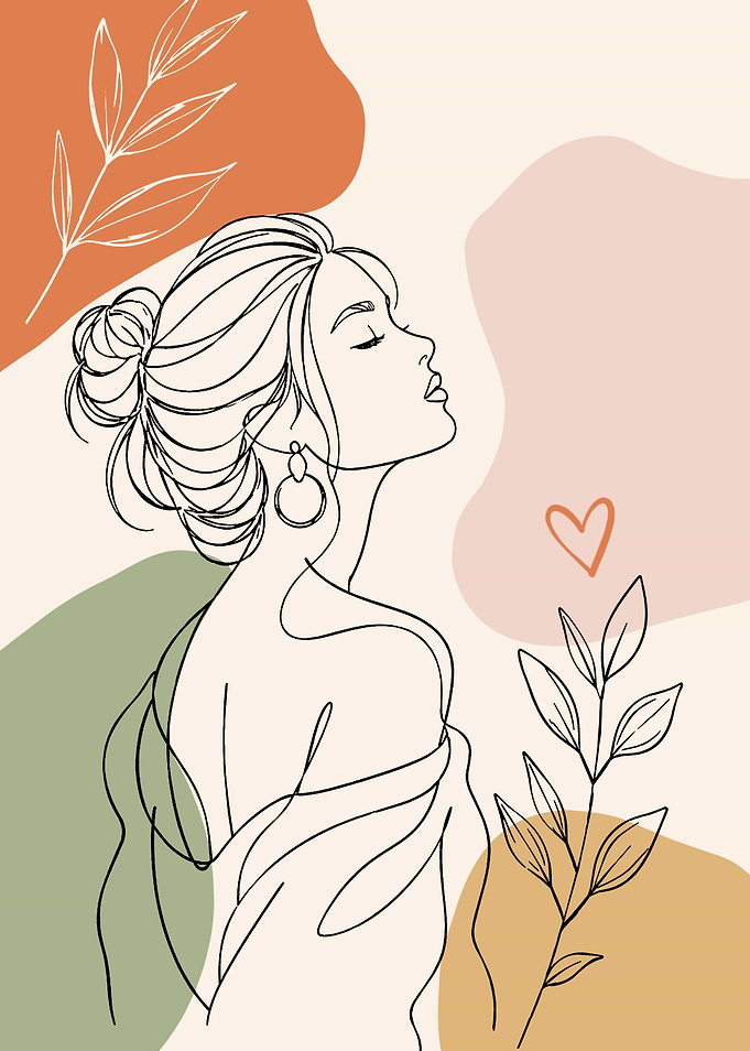 Line Art Woman Portrait