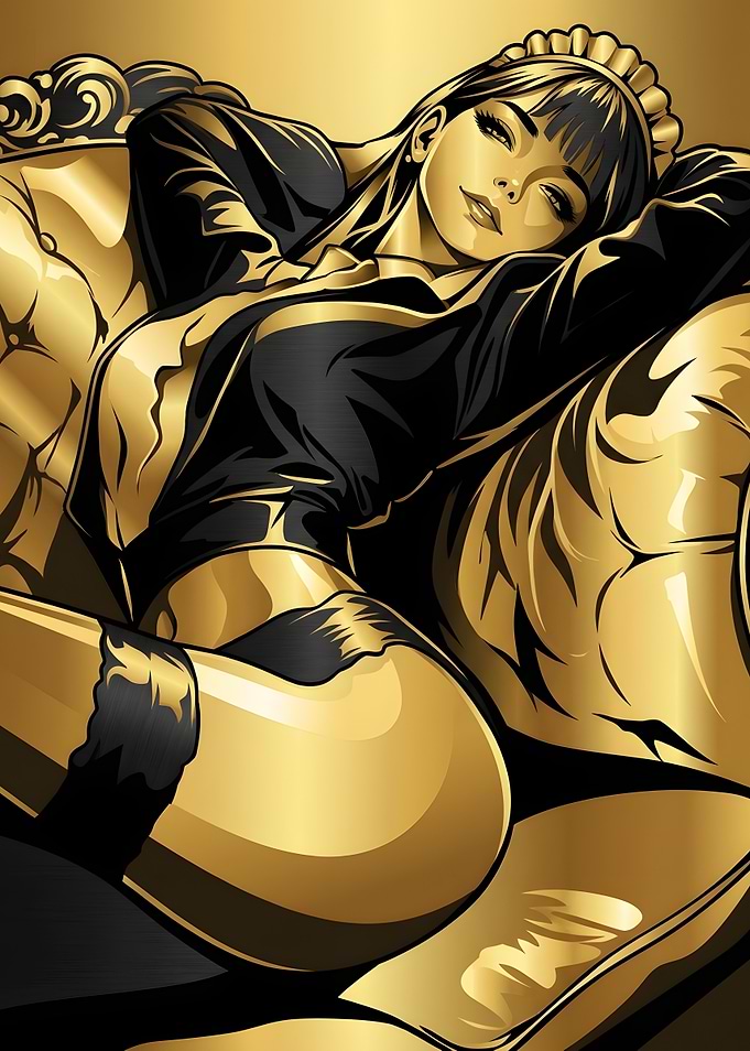 Golden Maid Lounge Illustration