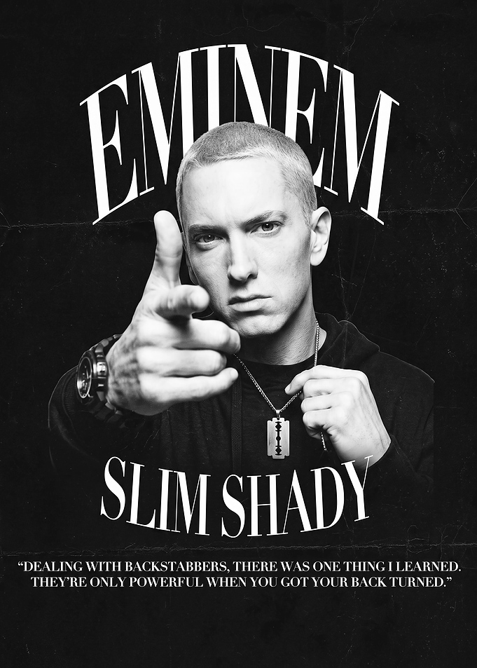 Eminem Slim Shady Inspirational Poster