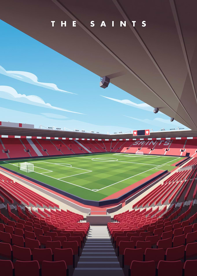 The Saints Football Stadium Illustration