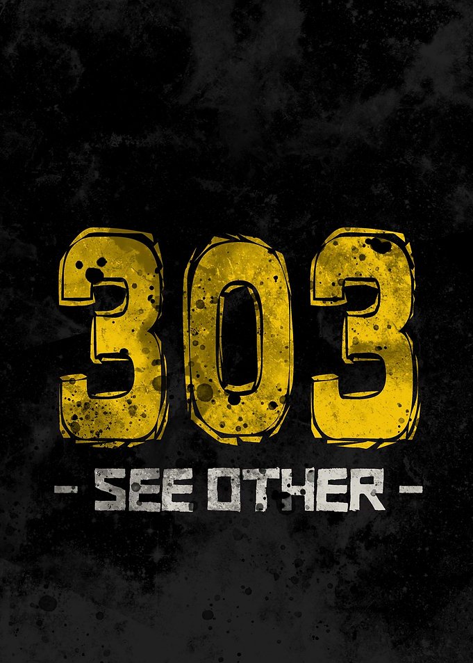 303 See Other Grunge Typography