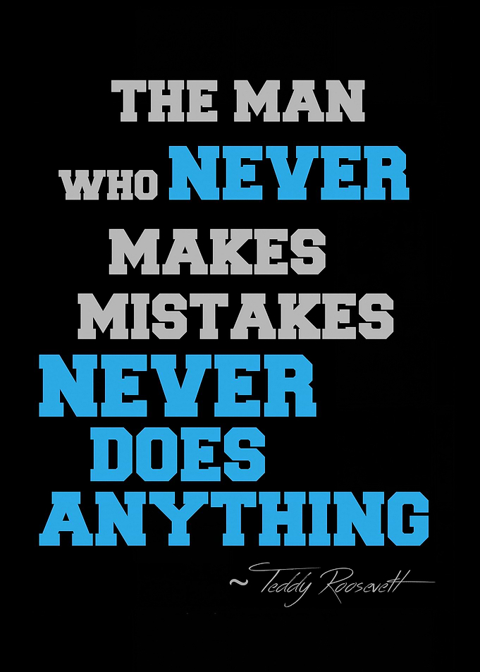 Teddy Roosevelt Inspirational Quote Poster