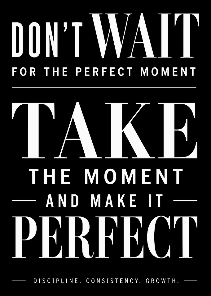 Discipline Motivation Quote Poster | Minimalist Black and White Typography Wall Art