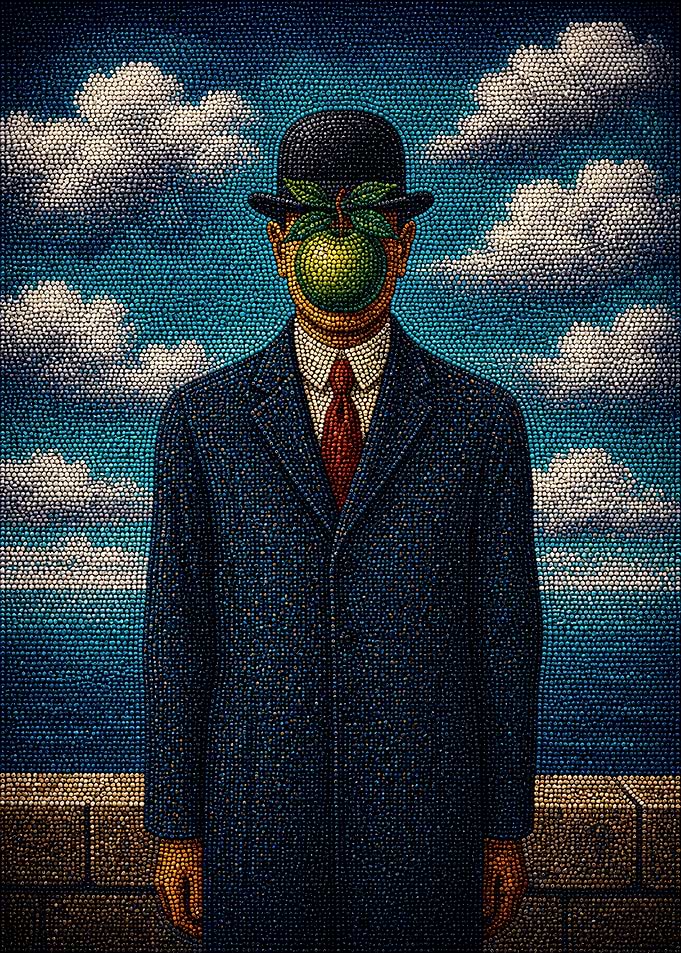 The Son of Man Mosaic Art