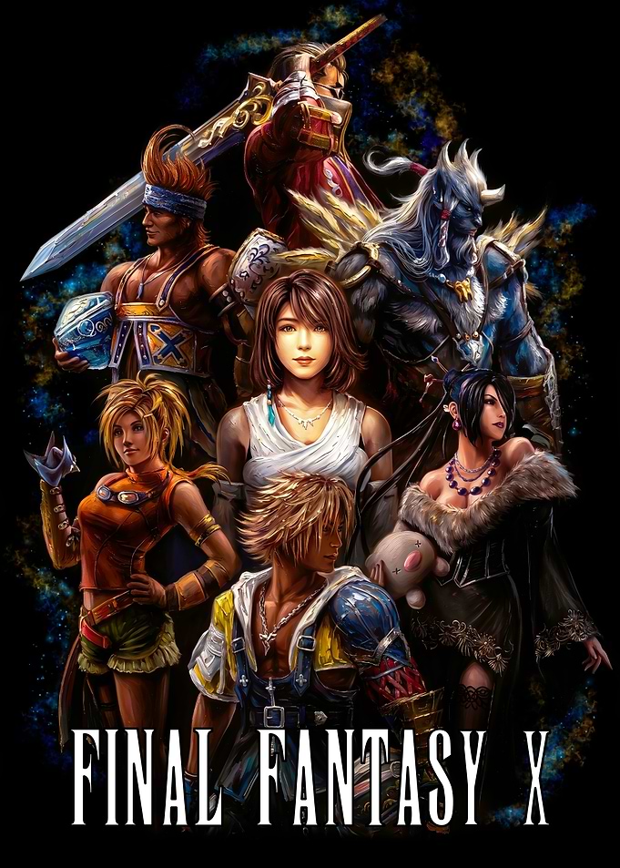 Final Fantasy X Character Ensemble Poster